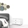 HomeRoots 491582 19 in. White Two Drawer Nightstand view 2