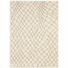 HomeRoots 508676 8 x 10 ft. Ivory & Gray Geometric Power Loom Stain Resistant Rectangle Area Rug view 1