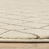 HomeRoots 508676 8 x 10 ft. Ivory & Gray Geometric Power Loom Stain Resistant Rectangle Area Rug view 3