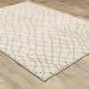 HomeRoots 508676 8 x 10 ft. Ivory & Gray Geometric Power Loom Stain Resistant Rectangle Area Rug view 4