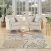 HomeRoots 527628 4 x 6 ft. Starfish Power Loom Area Rug Blue & Orange view 2