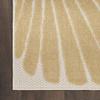 HomeRoots 527628 4 x 6 ft. Starfish Power Loom Area Rug Blue & Orange view 3