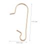 Ciieeo Metal Hangers for Christmas Trees Xmas Supplies Ornament Hangers Kit 100pcs view 2