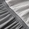 Aliuciku Futon Sofa Bed Cover Armless Sofa Seat Covers Armless Sofa Bed Slipcover for 2-3 Seater Folding Sofa Bed (Color : LightGrey, Size : Large) view 3