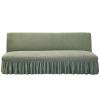 Aliuciku Futon Sofa Bed Cover Armless Sofa Seat Covers Armless Sofa Bed Slipcover for 2-3 Seater Folding Sofa Bed (Color : Green, Size : Large) view 1