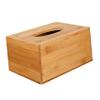 Ciieeo Rectangle Tissue Box Bamboo Storage Container Multi-Functional Napkin Holder for Space view 1
