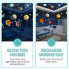 Glow in the Dark Stars and Planets, 534 Pcs Solar System Wall Decal (Green) view 4
