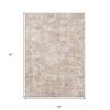 HomeRoots 515888 4 x 6 ft. Beige Abstract Rectangle Area Rug view 3