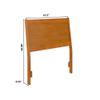 AFI Casanova Twin Sized Solid Hardwood Panel Headboard in Light Toffee view 3