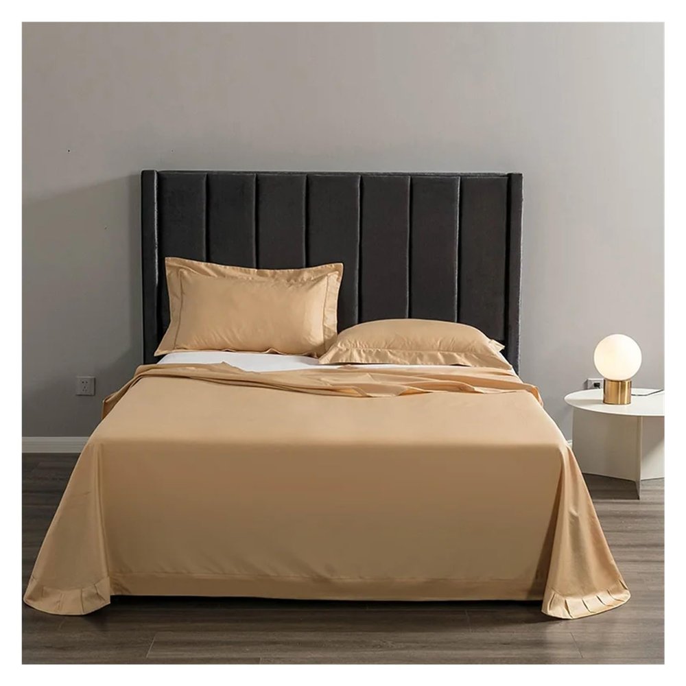 QuKan Bed, 3Pcs 1000TC Egyptian Cotton bedlinen 245x275m White,Pink,Gray,Blue Bed Bedsheet Pillowcase, MM-102
