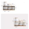 VhoMes Salt Container,Suger Bowl,Spice tin,Fish pattern ceramic seasoning jar restaurant seasoning box cans set seasoning box salt pot seasoning box bottle (Color : B, Size : B) (Color : B, Size : E) view 3
