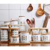 VhoMes Salt Container,Suger Bowl,Spice tin,Fish pattern ceramic seasoning jar restaurant seasoning box cans set seasoning box salt pot seasoning box bottle (Color : B, Size : B) (Color : B, Size : E) view 4