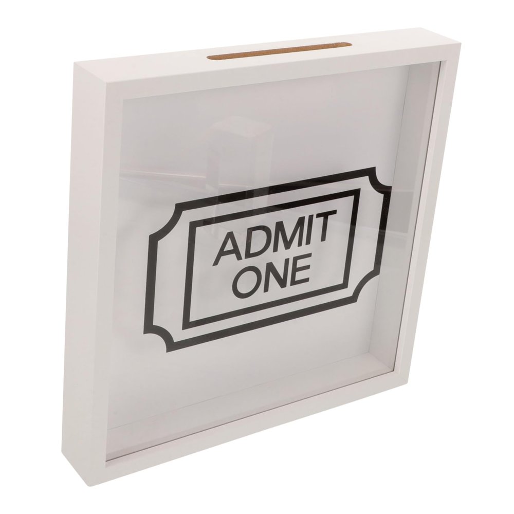 CORHAD Tickets Storage Container Wooden Box Retro Recipe Holder Storage Box for Concert Tickets Travel Memories Keepsakes Compact Wooden Design