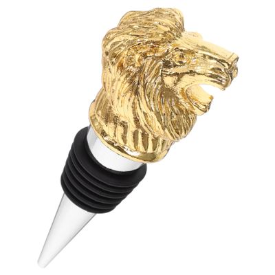 BUGUUYO Lion Wine Stopper Decorative Animal Wine Stopper for Parties Airtight Seal