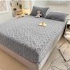 JHKZUHOJ Lyvara Luxury Bed Cover, Highly Elastic Breathable Washable Mattress Protector Improves Sleep Quality (Color : Gray, Size : 120 * 200cm (47 * 79in)) view 1