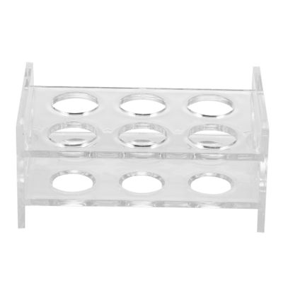 Ciieeo 3holes Acrylic Shot Glass Display Rack Organizer for Bar Drinkware Portable and Lightweight for Family Parties Exhibitions and Special Events