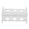 Ciieeo 3holes Acrylic Shot Glass Display Rack Organizer for Bar Drinkware Portable and Lightweight for Family Parties Exhibitions and Special Events view 1