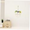 STOBAZA Artificial Plant Wreath Kitchen Wall Flower Wreath Cotton Tassel Decor Light Weight Easy to Hang view 2