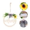 STOBAZA Artificial Plant Wreath Kitchen Wall Flower Wreath Cotton Tassel Decor Light Weight Easy to Hang view 4