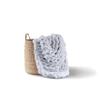 Adyrescia Chunky Knit Blanket Throw | 100% Hand Knit with Jumbo Chenille Yarn (50"x60", Light Gray) view 1