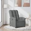 vidaXL Adjustable Dark Gray Fabric Massage Recliner - Comfort Manual Reclining Armchair with Vibration Massage, Side Pocket & Sturdy Frame view 2