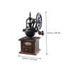Zerodeko Vintage Manual Coffee Burr Compact Hand Crank Bean Mill for Home Travel and Office Use Stylish Coffee Bean Grinding view 2
