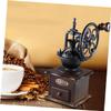Zerodeko Vintage Manual Coffee Burr Compact Hand Crank Bean Mill for Home Travel and Office Use Stylish Coffee Bean Grinding view 4