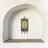 Needzo - Three-Barred Cross with Dove Tapestry - IC XC Jesus Christ Textile Art - Wall & Door Hanging 9  x 3  Inches view 2