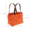 MAGICLULU Elegant Wicker Basket Handle Dried Flower Storage Wooden Basket for Home Decor view 2