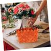 MAGICLULU Elegant Wicker Basket Handle Dried Flower Storage Wooden Basket for Home Decor view 3