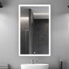 AQUADOM Edge Royale LED Lighted Medicine Cabinet Defogger, 3X LED Lighted Vertically Adjustable Magnifying Mirror, Electrical Outlets, Recessed or Surface Mount (20W x 70H x 5D Right Hinge) view 2