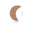 MAGICLULU 2pcs Moon Wall Mounted Xmas Clothes Storage Hook Wooden Star view 2