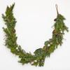 69" Christmas Artificial Evergreen Pine Cypress Pinecones & Fig Garland view 1