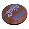 18 Wooden Lazy Susan - Buffalo Bills Logo by Fan Creations - Decorative Turntable Rack for Kitchen, Storage, Dining Buffet Tables - Tabletop Accessory for NFL Game Day, Parties, Man Cave view 1