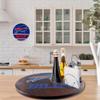 18 Wooden Lazy Susan - Buffalo Bills Logo by Fan Creations - Decorative Turntable Rack for Kitchen, Storage, Dining Buffet Tables - Tabletop Accessory for NFL Game Day, Parties, Man Cave view 3