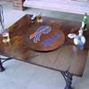 18 Wooden Lazy Susan - Buffalo Bills Logo by Fan Creations - Decorative Turntable Rack for Kitchen, Storage, Dining Buffet Tables - Tabletop Accessory for NFL Game Day, Parties, Man Cave view 4