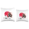 Catzilla Cat Japanese Art Fighting Cat kung Fu Catzilla Throw Pillow view 3