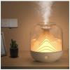 AKYLDI Landscape Design Mini Humidifier, 700ml Portable Humidifier, USB Rechargeable LED Humidifiers for Bedroom, Home, Office,White view 1
