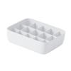PRETYZOOM Stackable Underwear Storage Box Plastic Organizer for Bras Panties and Socks Simple White Design Material for Closet and Organization view 1