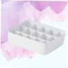 PRETYZOOM Stackable Underwear Storage Box Plastic Organizer for Bras Panties and Socks Simple White Design Material for Closet and Organization view 2