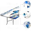 AngelSept Rectangle Fitted Tablecloth with Elastic, Blue Flower Butterfly Table Cover, Great for Home Kitchen/Parties/Holiday Dinner, 4ft - 24 x 48 Inch Rectangle Tight Fit view 4