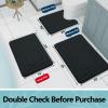 Arotive Memory Foam Bathroom Rug Mat 59x24, Ultra Soft and Absorbent Bath Mat, Machine Wash Dry, Comfortable Bath Rug Carpet for Bathroom Floor, Tub and Shower, Black view 2