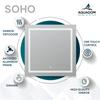 AQUADOM Soho 60"x30"x1" Large, Ultra-Slim, Led Lighted Mirror for Bathroom Defogger, Backlit and Front-Lit view 4