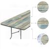 AngelSept Polyester Rectangle Fitted Elastic Edge Table Cloths, Grey Wood Grain Table Cover, for Kitchen Dining Tabletop Decoration, 4ft - 24 x 48 Inch Rectangle Tight Fit view 4