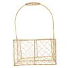 MAGICLULU Golden Woven Basket Large Wicker Storage Basket with Handle for Wedding Decor view 1