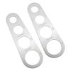 2PCS Stainless Steel Spaghetti Measure Tool Noodle Measuring Tool 4 Holes Pasta Ruler Pasta Measurer Spaghetti Measuring Ruler for Home Kitchen Restaurant view 1