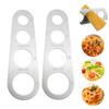 2PCS Stainless Steel Spaghetti Measure Tool Noodle Measuring Tool 4 Holes Pasta Ruler Pasta Measurer Spaghetti Measuring Ruler for Home Kitchen Restaurant view 3