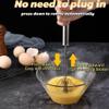2026 Upgrade Stainless Steel Semi-Automatic Egg Whisk, Hand Push Mixer Stirrer for Making Cream of Egg Beater, Versatile Milk Frotherr, Rotary Whisk Blende for Cooking Kitchen Home Egg Milk 10inch view 2