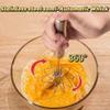 2026 Upgrade Stainless Steel Semi-Automatic Egg Whisk, Hand Push Mixer Stirrer for Making Cream of Egg Beater, Versatile Milk Frotherr, Rotary Whisk Blende for Cooking Kitchen Home Egg Milk 10inch view 3