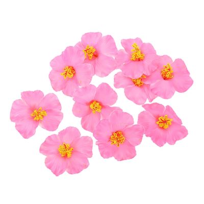Cabilock Realistic Artificial Hibiscus Flower 10 Pack Decorative Simulation Hibiscus for Party Wedding Home